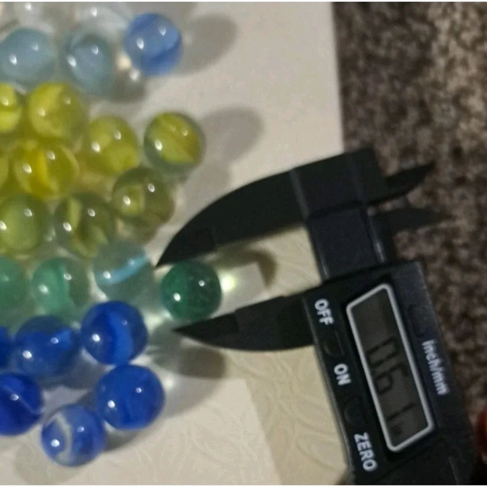 Lot Of 67 Estate Sale‎ Marbles  Mixed Colors White Light Blue Yellow Green...
